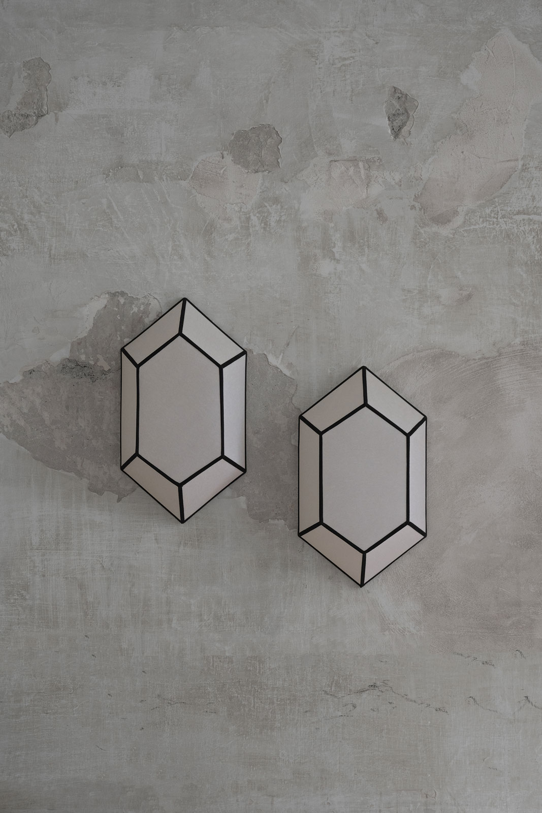 Pair of parchment wall lamps - Molto Editions