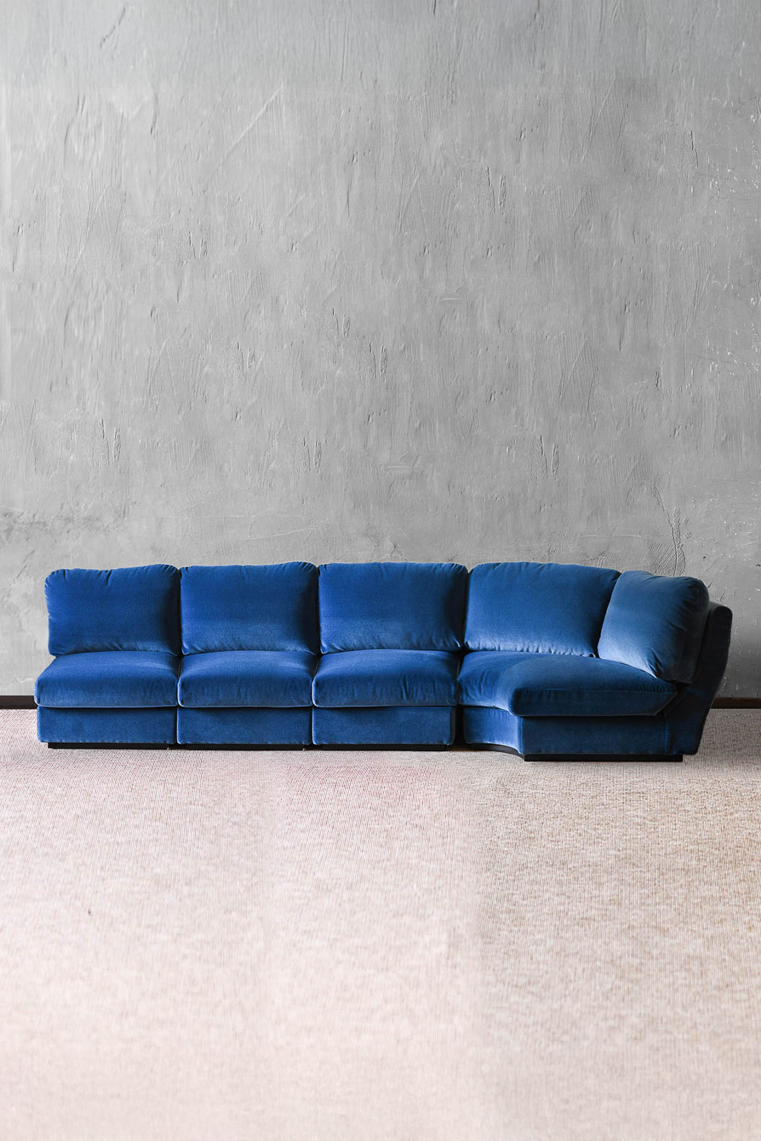 Blue modular sofa "LB" - Molto Editions
